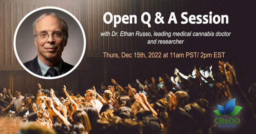 Dr. Ethan Russo hosts FREE cannabis Q&A